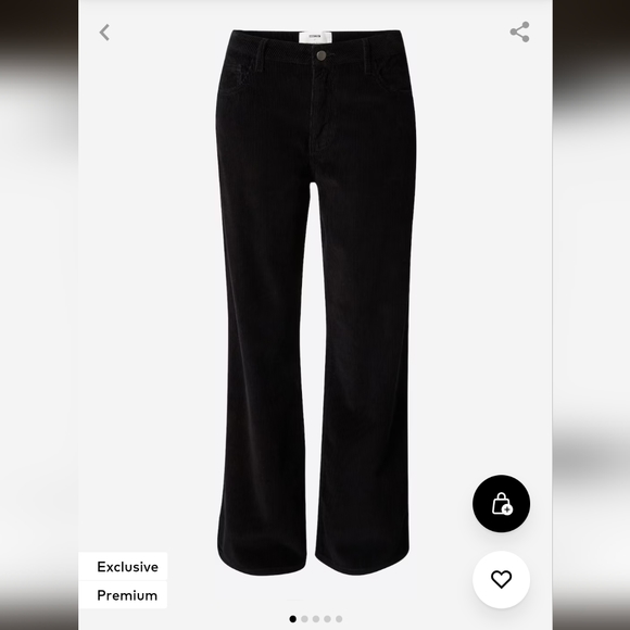 ABOUT YOU x Marie Von Behrens Regular Pants 'Eve' in Black- 6 - Picture 3 of 6